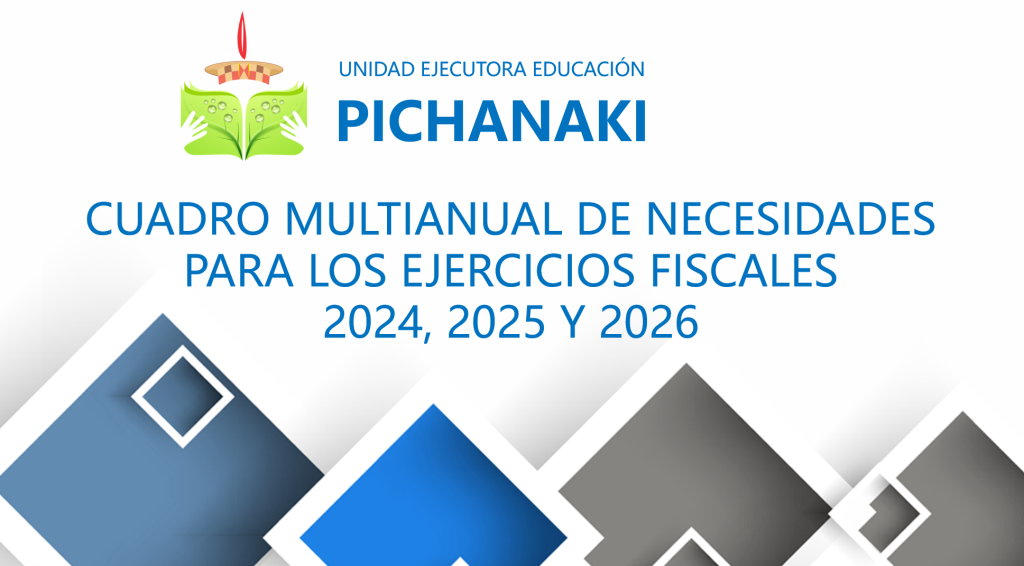 Cuadro Multianual de Necesidades para los ejercicios fiscales 2024,2025 y 2026